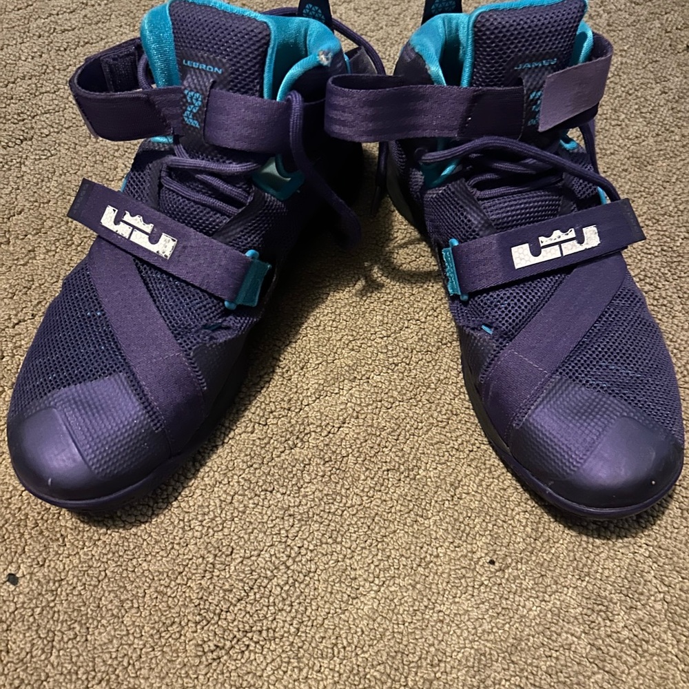 Purple and cyan Lebron’s